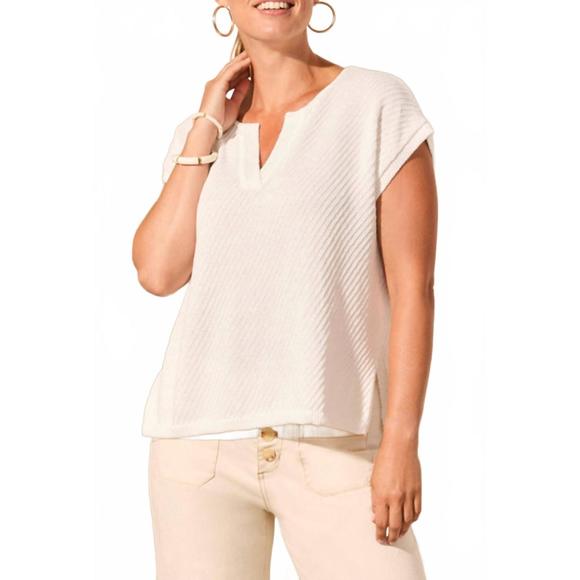 NEW TRIBAL extended shoulder sweater in white - Picture 1 of 6